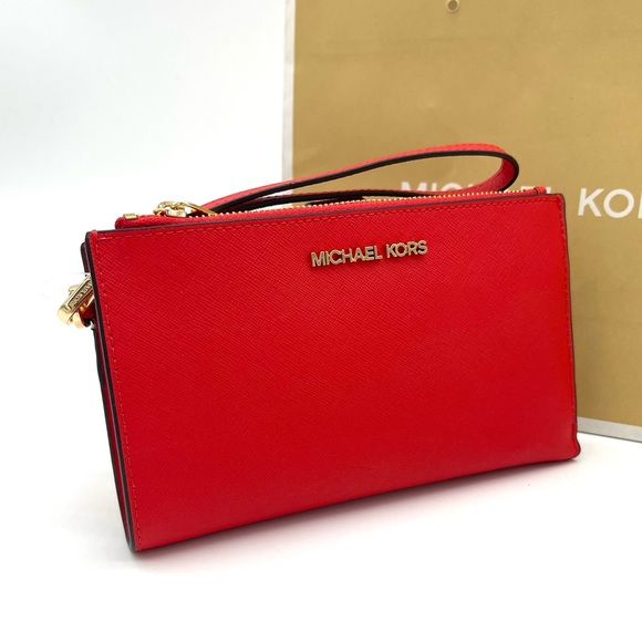 Michael Kors Large Double Zip Wallet Wristlet - Picture 1 of 7